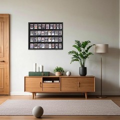 36 Graded Sports Baseball Card Display Case Lockable Wall Mount