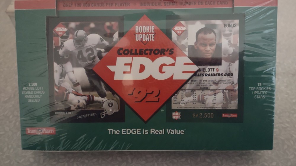 1992 Collector’s Edge NFL Football Rookie Update Factory Sealed Box