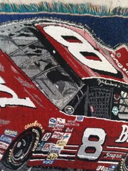 Vintage Northwest Nascar Dale Earnhardt Jr Budweiser Throw Blanket 56×42