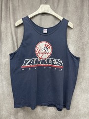 RARE VINTAGE 1997 NY YANKEES TANK TOP TRUE FAN SPORTSWEAR 90S GRAPHIC SHIRT XL