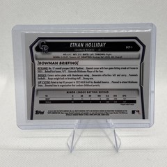 2026 Bowman Chrome Ethan Holiday LASER REFRACTOR 1st Bowman BCP-1 Rockies