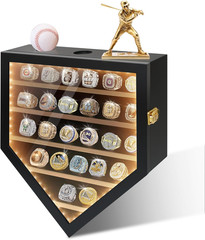 Championship Ring Display Case – 25 Ring Posts Baseball Ring Holder