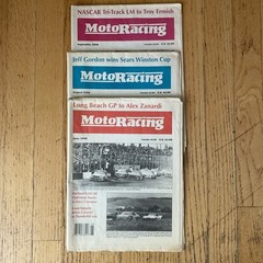 Moto Racing News 1998 NASCAR /Long Beach GP/ F1 Lot Of 3 Motorsports Newspapers