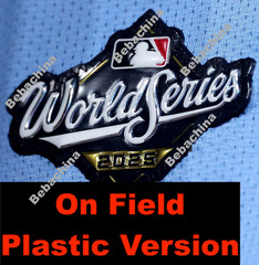 2025 World Series Patch Jersey LA Dodgers Toronto Blue Jays Plastic On Field