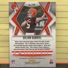 2025 Panini Phoenix – Rookies Dillon Gabriel #175 Lazer Autographs (AU, RC)