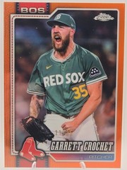 2026 Topps Chrome Garrett Crochet Orange Refractor /25 Red Sox