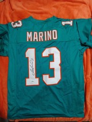 Dan Marino Autographed Custom Jersey – Beckett BAS COA – Miami Dolphins Teal