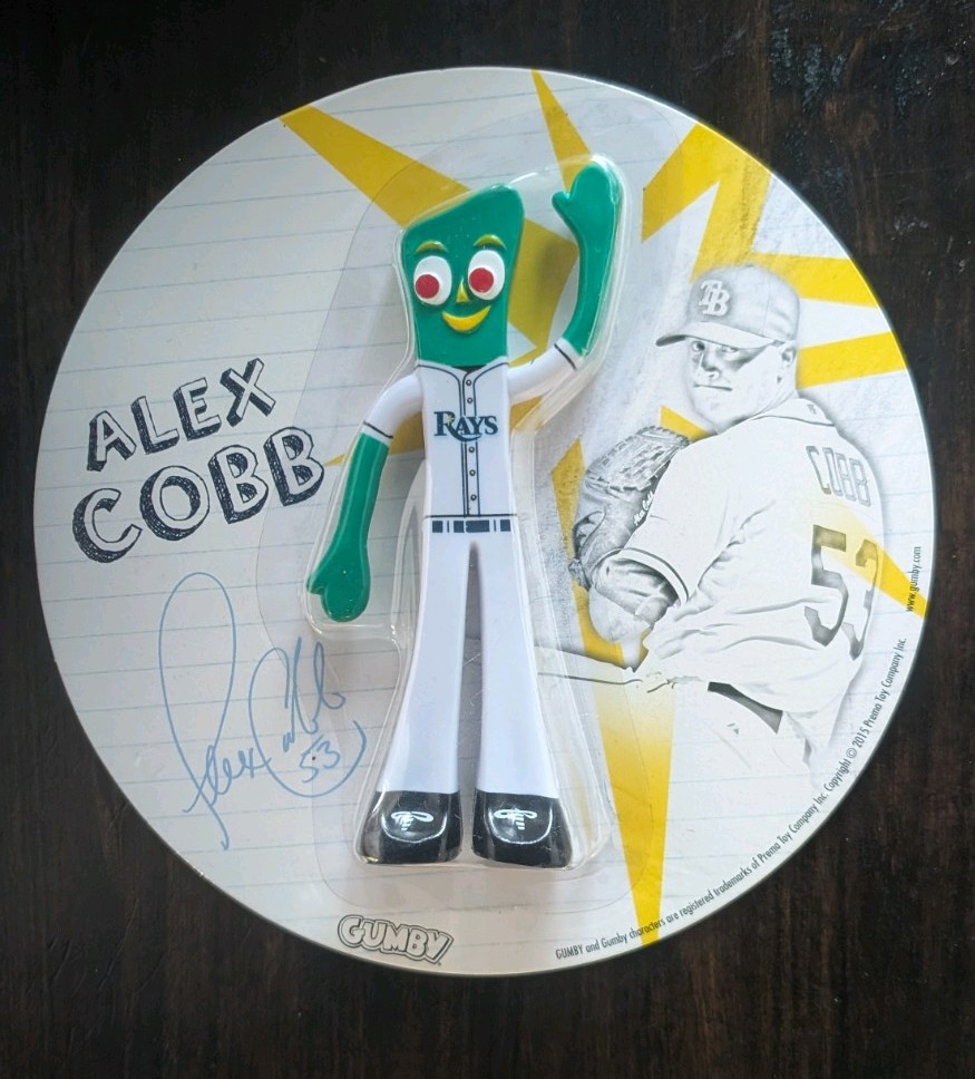 🌴🌴Tampa Bay Rays MLB Alex Cobb Gumby Collectible Sealed 2015 Rare Unique
