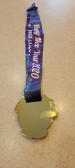 Yes Fit ” HAPPY NEW YEAR 2020 ” – 31.6 miles Virtual Marathon Medal – NEW YORK
