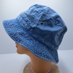 Vintage Washington Wizards Denim Bucket Hat US Airways Promo Mens 90s NBA Retro