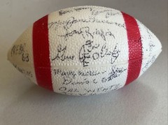Lot Of University Of Nebraska Sports Items Football & Golf Vintage Unknown Names