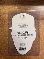 1990 Topps Baseball Heads Up 4 x 6 Inches # 2 Will Clark