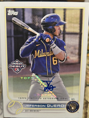 2022 Topps Pro Debut Baseball Card Jefferson Quero #PD-6 (NM) AUTO Free Rtns