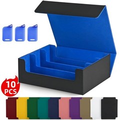 Trading Card Storage Box For 1800+, Leather Card Box Magnetic Closure MTG, PTCG