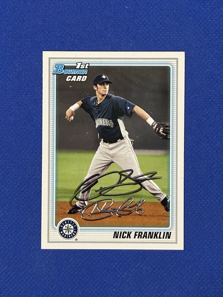 2010 Bowman Prospects signed Auto Nick Franklin Mariners #BP103 autograph