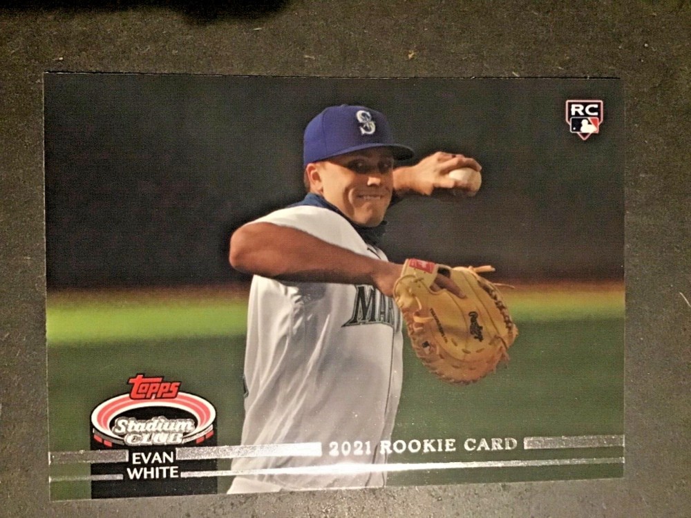 2021 Stadium Club Evan White Rookie Design Variation Seattle Mariners LOOK PICS