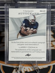 2025 Leaf In The Game Used Sports Larry Csonka Auto- memorabilia 4/6 #IGA-LC1
