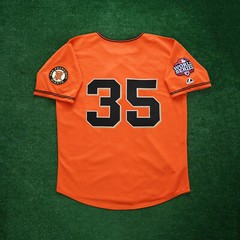 Brandon Crawford 2012 San Francisco Giants Men’s Alt Orange World Series Jersey