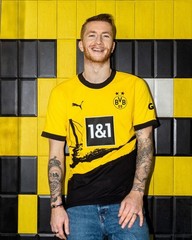 ORIGINAL Borussia Dortmund 2023-24 HOME KIT JERSEY BY PUMA – DRYCELL, S – L – XL