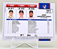 2026 Topps Series 1 – #327 ERA American League Leaders