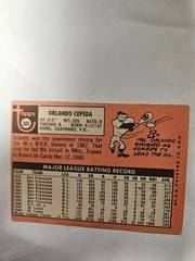 1969 Topps #385 Orlando Cepeda Atlanta Braves EXCELLENT Actual card is scanned
