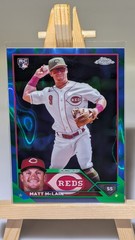 2023 Topps Chrome Matt McLain #USC200 Blue & Green Lava Refractor /125 RC Reds