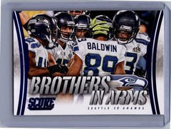 2014 Score Brothers in Arms Blue #BA-28 Seattle Seahawks NM+