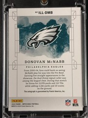 2025 Impeccable 2024 Update Illustrious Ink Panini /75 Donovan McNabb Auto NM