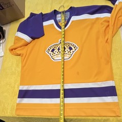 CCM Los Angeles Kings Vintage Hockey Jersey Purple/Gold/White L Licensed