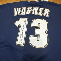 Billy Wagner Signed Astros Mitchell & Ness Cooperstown BP Jersey HOF 25 Insc