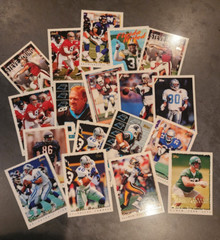 Football Cards from Different Years, Late 80’s to Mid 90’s 190 Count Lot Topps