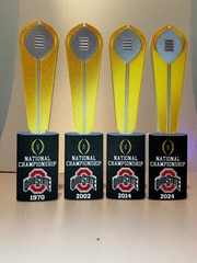 3D Printed College Football Playoff National Championship Trophy Flats OSU