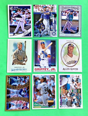 Lot of 9 Diff . 2021 & older Topps . KEN GRIFFEY Jr . LEGEND . REDS . mm