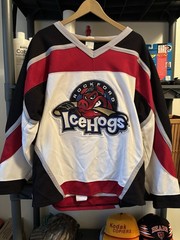 Rockford IceHogs Blank Game Issued White Jersey 099
