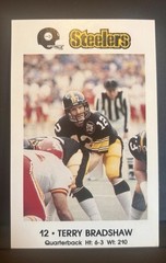 1983 Terry Bradshaw Pittsburgh Steelers Police Card sponsored by Coca-Cola