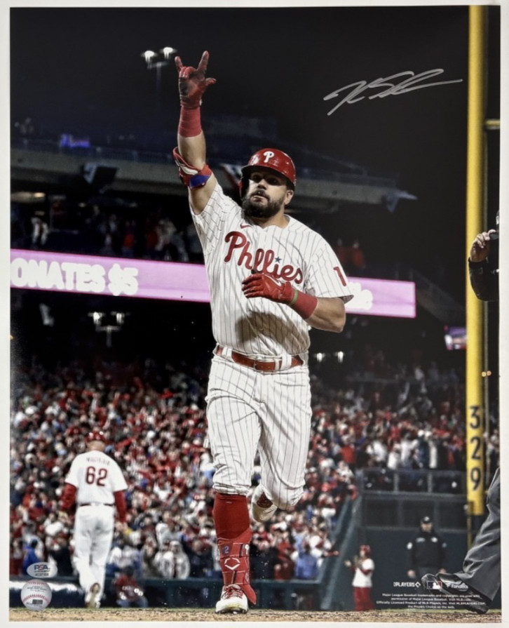 Kyle Schwarber Signed Officially Licensed 16×20 Photo Phila. Phillies PSA 108