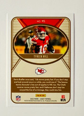2022 Panini Legacy Tyreek Hill YELLOW Parallel Card SP #/150 Chiefs Star!
