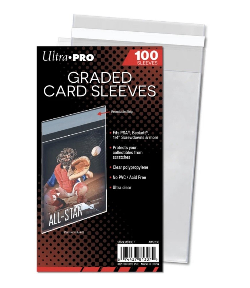 Ultra Pro ReSealable Graded Card Bags Sleeves Fits PSA BGS CGC (100 Count)