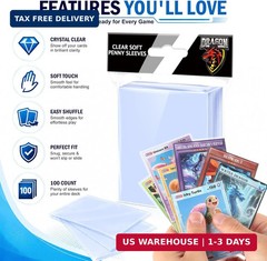 1000 Counts Card Sleeves Top Loaders for Trading Cards, Penny Soft Sleeves Baseb