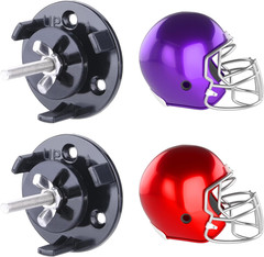 2 Pack Football Helmet Wall Mount Display Holder Hanger for Full or Mini Helm…
