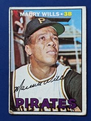 1967 Topps – Maury Wills #570 – Pittsburgh Pirates VG HIGH NUMBER
