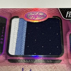 Panini 2022 Certified Freshman Fabric Mirror Pink Hassan Haskins Auto RC /249