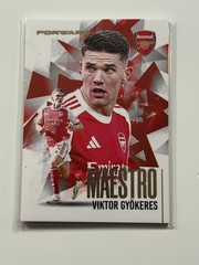 2025-26 Futera Club FX Arsenal Maestro Gold #22 Viktor Gyokeres 13/19