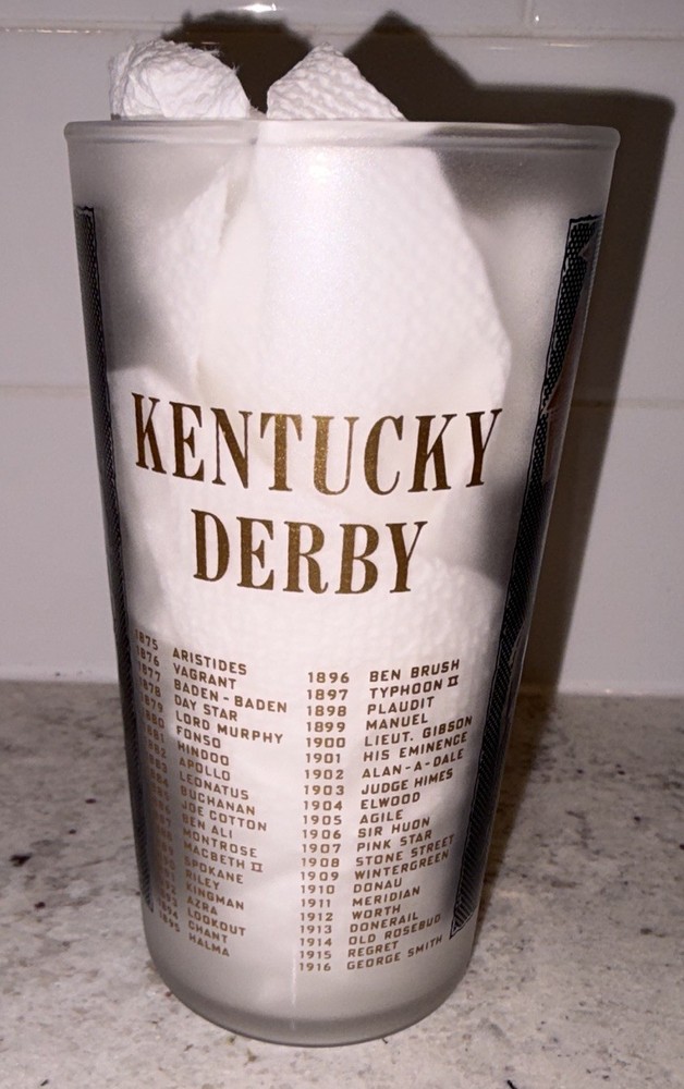1959 Kentucky Derby Mint Julep Glass Churchill Downs – Excellent & Vintage