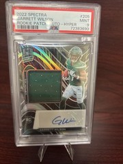 2022 Panini Spectra – RPA Garrett Wilson #205 Hyper Prizm /75 AU, MEM, RC