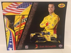 2026 SCOTT McLAUGHLIN PENNZOIL Indy 500 TEAM PENSKE #3 CHEVY INDY CAR POSTCARD