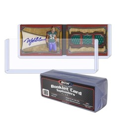 10 BCW HORIZONTAL BOOKLET CARD TOPLOADERS Sports Holder Trading Storage Rigid