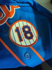 New York Mets Darryl STRAW Strawberry Hall Of Fame Patch #18 Hook Back