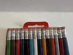 Vintage Fiber Castellated 14 NFL AFC Team Pencils Early 1970s Factory Sealed