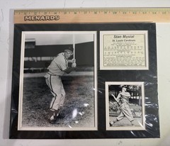 Legends Never Die Stan Musial St. Louis Cardinals Matted Photographs Biography